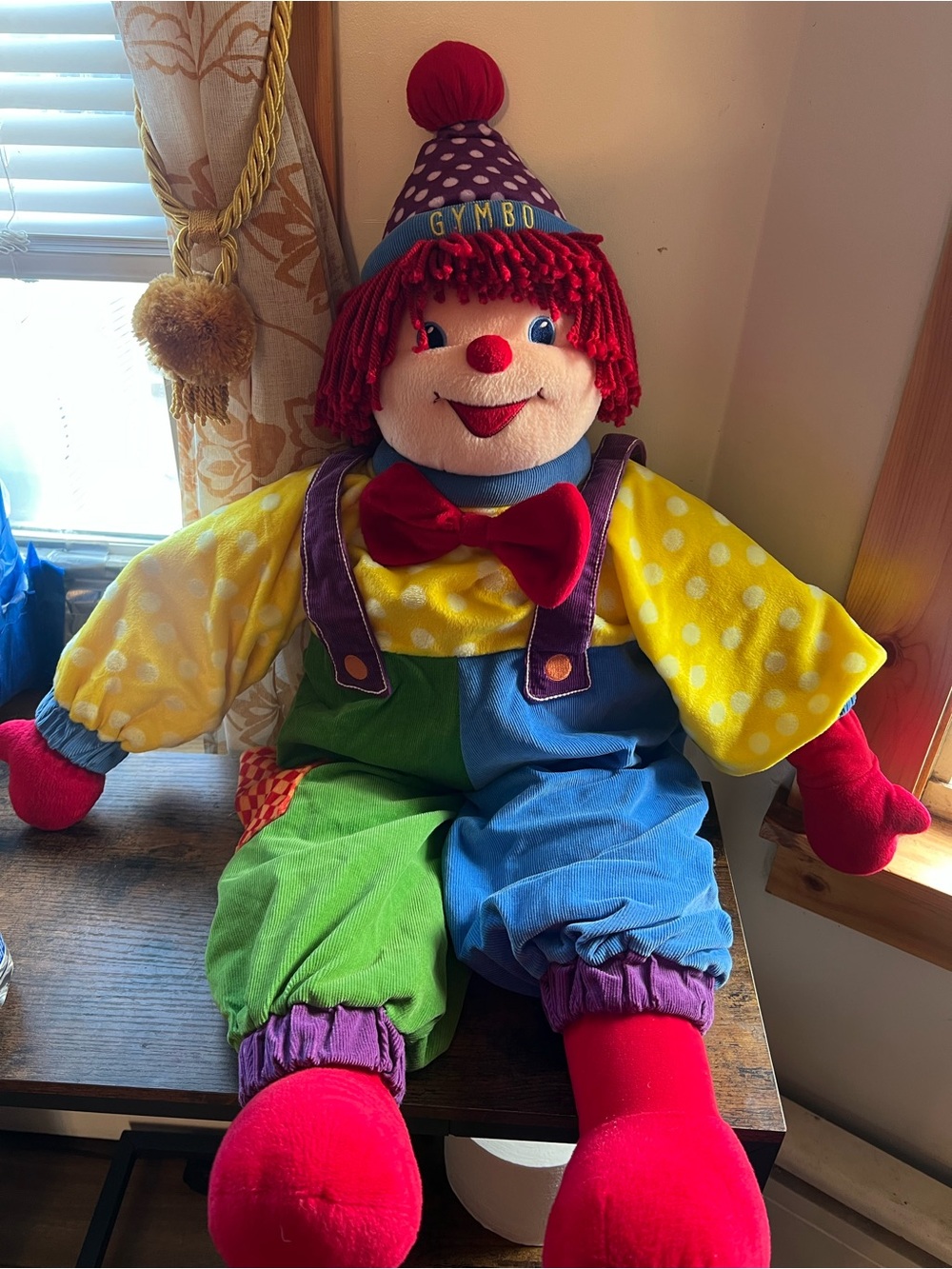 Gymboree Dance with Me Gymbo the Clown Large 37” Stuffed Plush